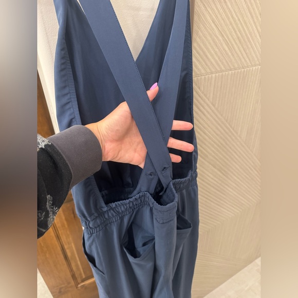 Albion Fit blue overall jumpsuit - Picture 3 of 5